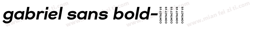 gabriel sans bold字体转换